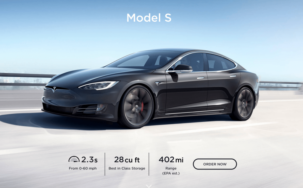 Tesla Model S - 400 miels