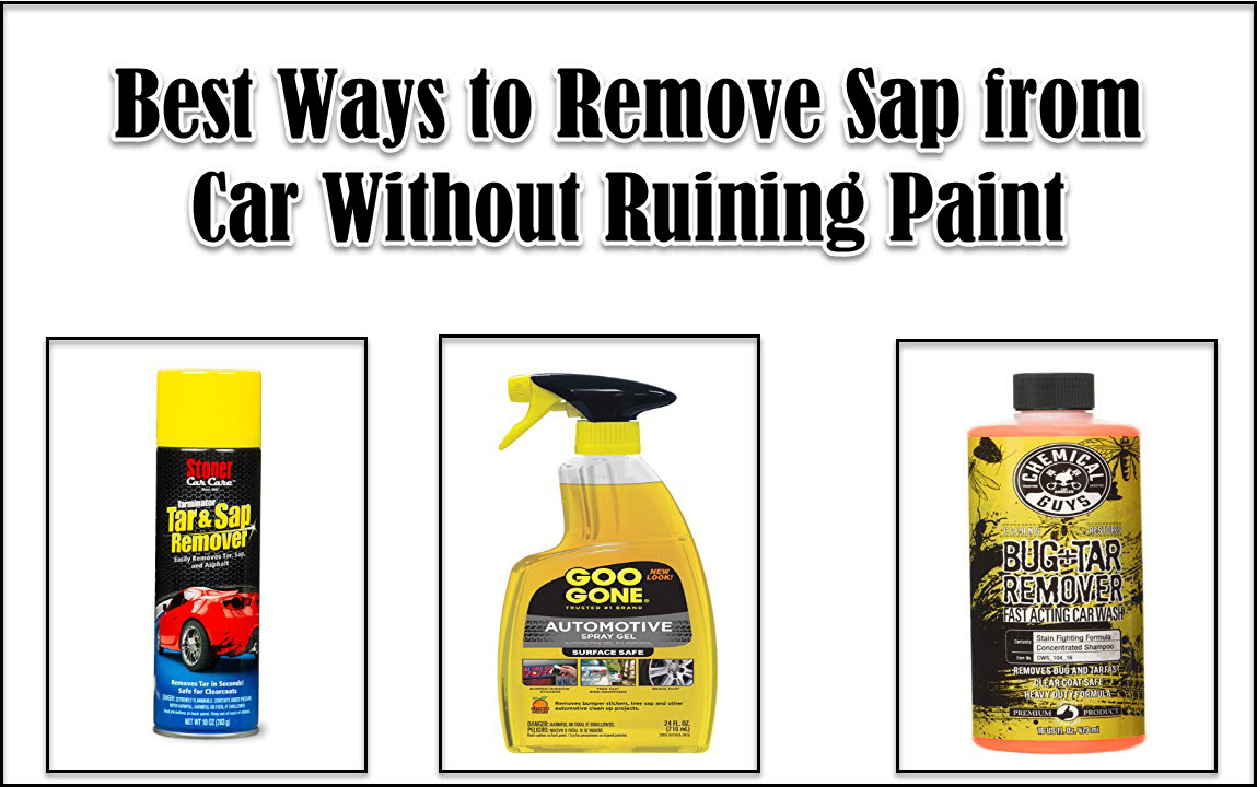 how to remove sap from car
